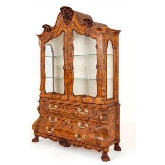 Vitrinekast Intarsia Rozenhout